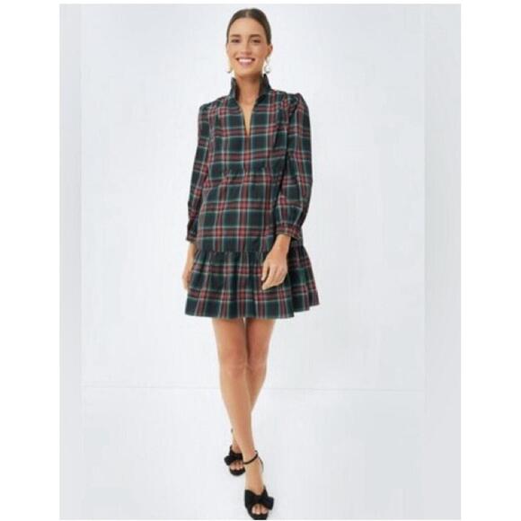 TUCKERNUCK Highland Tartan Plaid Palmerston Dress $228 NWT XXS 2XS - Picture 2 of 4